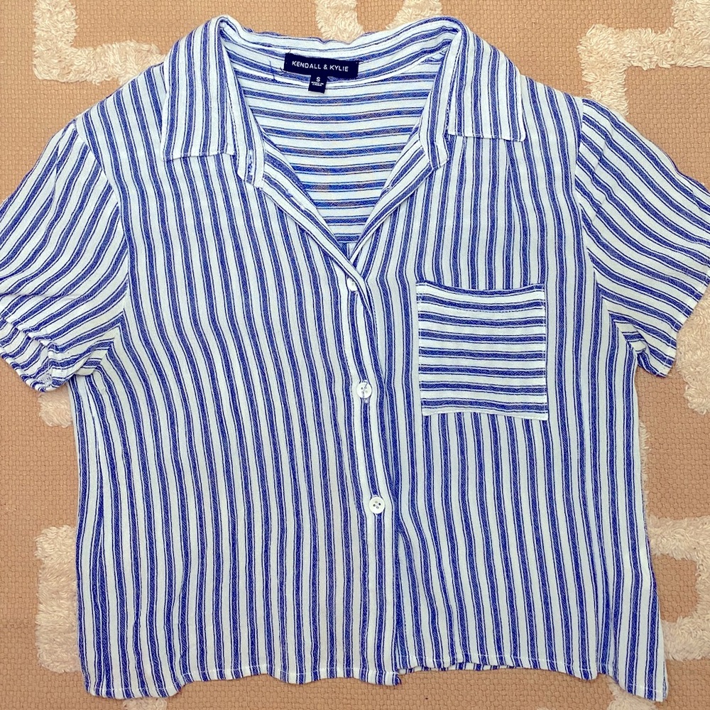 Button Up Collar Top